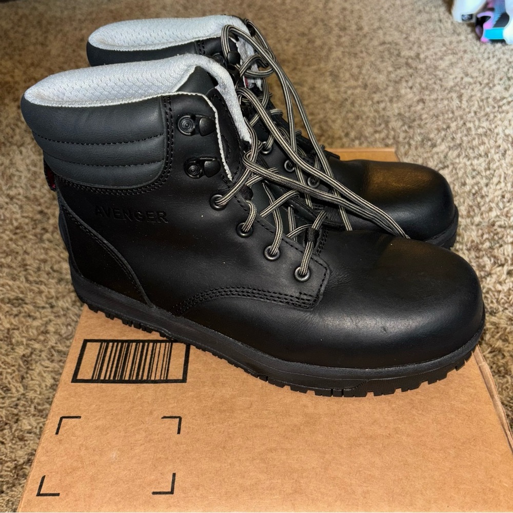 Avenger Womens Reflex CN Black Work & Safety Boots Size 9.5 New A631